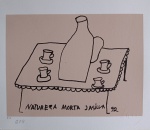 José Antonio da Silva, Natureza Morta, gravura PA, 25x29cm, sem moldura, Edição Póstuma