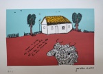 José Antonio da Silva, Fazenda, gravura, tiragem 94/100, 29x41cm, sem moldura, Edição Póstuma