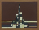 GM002, DACOSTA, ÓLEO SOBRE TELA, "CONSTRUÇÃO", MEDIDA INTERNA 40 X 30 CM, MEDIDA EXTERNA 43