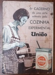 6º Caderno de Receitas Cozinha Experimental União  Vintage (Anos 60) - Raro exemplar original do sexto volume da famosa série editada pela Cozinha Experimental União. O caderno é um documento histórico da gastronomia brasileira, destacando o uso do Açúcar União em diversas preparações.
