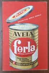 Livro de Receitas Vintage "Aveia Ferla"  Original (Anos 60/70) - Raro exemplar do livro de receitas oficial da Aveia Ferla, um ícone da alimentação saudável no Brasil de meados do século XX.