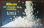 Livro de Receitas Vintage Knorr  "Edição do Arroz"  Original Anos 80 - Raro exemplar do livro oficial de receitas da Knorr, focado exclusivamente em preparos com arroz. A peça é um excelente registro do marketing gastronômico da década de 80, época em que a marca consolidava o uso de seus caldos em pó e tabletes em pratos variados.