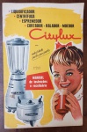 Raro Livreto de Instruções e Receituário Citylux  Vintage Original (Anos 50/60) - "Instruções e Receituário" do multi-aparelho Citylux, uma peça icônica da indústria brasileira das décadas de 1950 e 1960. Este material é um exemplar valioso de ephemera publicitária, pois detalha todas as funções do aparelho (liquidificador, centrífuga, espremedor, cortador, ralador e moedor) que era o sonho de consumo das famílias da época.