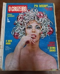 Revista O Cruzeiro Nº 5 - 31/01/1973 - Capa Íris Lettieri -  Esta edição de janeiro de 1973 traz uma capa vibrante com Íris Lettieri, conhecida como a "voz dos aeroportos". A publicação é um documento raro que reflete a cultura, política e sociedade brasileira da década de 70.
