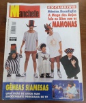 Revista Manchete nº 2298 (1996) - Mamonas Assassinas e Gêmeas Siamesas - Este exemplar original da revista Manchete, de abril de 1996, é um registro histórico fascinante de dois grandes temas daquele ano.