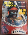 Revista Auto Esporte Nº 112 (Fev/1974) - Emerson Fittipaldi GP do Brasil - Este exemplar original de fevereiro de 1974 registra um dos momentos mais gloriosos do esporte brasileiro: a vitória de Emerson Fittipaldi no Autódromo de Interlagos sob chuva