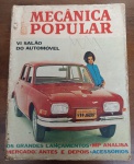 Revista Mecânica Popular (Dez/1968) - Lançamento VW 1600 "Zé do Caixão" - Este exemplar original da revista Mecânica Popular, datado de dezembro de 1968, traz na capa o icônico VW-1600, o primeiro sedã de quatro portas da Volkswagen no Brasil.