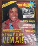 Revista Contigo! Nº 453 (Maio/1984) - Michael Jackson na Capa - Edição Histórica - Este exemplar original de 1984 registra o momento em que o empresário que trouxe Frank Sinatra ao Brasil anunciava a vinda do Rei do Pop ao país.