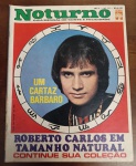 Revista Noturno Nº 111 - Roberto Carlos na Capa - Editora Abril (Anos 60) - Oportunidade excepcional para colecionadores de memorabilia do Rei Roberto Carlos e entusiastas da história das artes gráficas no Brasil. Este exemplar original da revista Noturno apresenta uma das capas mais icônicas da publicação, emoldurando o cantor com os símbolos do zodíaco.