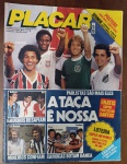 Revista Placar nº 518 (Abril/1980) - Ídolos Paulistas e Gaúchos - Este exemplar original de abril de 1980 captura o auge da rivalidade entre os estados no futebol brasileiro. A capa destaca os craques Paulo César (São Paulo), Wladimir (Corinthians), Pedrinho (Palmeiras) e Pita (Santos).