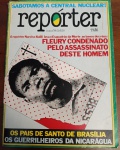 Revista Repórter nº 1 (Maio/1978) - Fleury e Esquadrão da Morte - Este exemplar inaugural da revista Repórter, de maio de 1978, apresenta uma cobertura corajosa sobre o julgamento do delegado Sérgio Fleury, figura central da repressão, sob a manchete "Fleury condenado pelo assassinato deste homem"