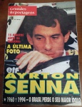Revista Histórica "Grandes Reportagens: Ayrton Senna"  Edição Especial de Maio de 1994Rara edição de colecionador da revista Grandes Reportagens, publicada pela Editora Três imediatamente após a morte do tricampeão mundial de Fórmula 1, Ayrton Senna, em maio de 1994.