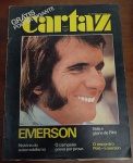 Revista Cartaz Especial: "Emerson - Vida e Glória de Fitti" (Edição nº 5, 1972)Este exemplar é um documento essencial da história do esporte, trazendo um dossiê completo sobre a carreira de "Fitti", o acompanhamento "prova por prova" do título e o registro do encontro histórico entre dois reis: Pelé e Emerson.