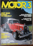 Revista Motor 3 Nº 47 (1984) - Especial Hot Rod e Guzzi EldoradoMatéria principal sobre Hot Rods ("Sonho ou Delírio?"), com um exemplar vermelho estilizado em destaque.
