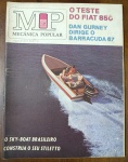 RARIDADE 1967 Revista Mecânica Popular - Sky-Boat Brasileiro e Dan Gurney / Barracuda "O Sky-Boat Brasileiro"  Um destaque para a indústria náutica nacional da década de 60, acompanhado do projeto "Construa o seu Stiletto".