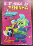 Manual do Peninha, um dos volumes mais divertidos e visualmente marcantes da clássica coleção de manuais da Disney, publicado pela Editora Abril em 1982. O personagem Peninha, conhecido por sua personalidade caótica e por suas "profissões" inusitadas, foca este manual no universo do jornalismo, da reportagem e de curiosidades bizarras.