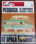 RARIDADE 1970 Quatro Rodas Nº 119 - Lançamento do Opala GTRevelação exclusiva do Novo GT Opala (o primeiro esportivo da linha, com o famoso motor 3800).