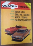 Quatro Rodas nº 51, de outubro de 1964 (Ano V). É uma edição de grande interesse técnico e histórico, pois traz os lançamentos americanos da "era de ouro" e um conteúdo exclusivo voltado para o mercado paulista."Interlagos: Simca vai à Guerra"  Cobertura das competições de fôlego com os modelos Simca, essenciais para a história das pistas no Brasil