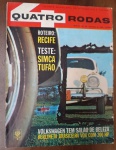 RARIDADE 1963 Quatro Rodas Nº 32 - Teste Simca Tufão e Berlineta 200 HP"Teste: Simca Tufão"  Avaliação histórica do motor que marcou uma era de luxo e performance no Brasil.Destaque Esportivo: "Berlineta Brasileira voa com 200 HP"  Matéria sobre a lendária Willys Interlagos (Berlineta), o primeiro esportivo fabricado no país.