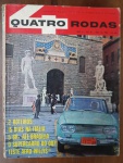 RARIDADE 1965 Quatro Rodas Nº 57 - Teste Aero-Willys 65 e Carro do 007"O Supercarro do 007"  Reportagem sobre o Aston Martin DB5 equipado com dispositivos especiais, logo após o sucesso do filme Goldfinger.