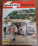 EXTREMA RARIDADE 1961 Quatro Rodas Nº 7 - Ano I - Especial Mil Milhas e Kombi HomeUma das imagens mais icônicas da década de 60, mostrando uma VW Kombi adaptada para camping (Kombi Home), simbolizando o nascimento do turismo rodoviário familiar no Brasil.