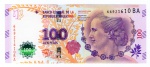 Cédula Argentina - 100 Pesos 2016 - P-358 FE - Série BA - Maria Eva Duarte de Perón