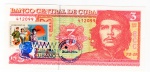 Cédula Cuba - 3 Pesos 2005 - P-127 Fe ( com Selo e Carimbo ) - Ernesto `Che` Guevara.