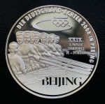 Medalha De Prata Alemanha Prata (.999) - 22,7 g - 40,1 mm - Proof FC - Edição Comemorativa Alemanha nos Jogos Olímpicos de Pequim.