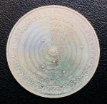 Moeda Alemanha - 5 Deutsche Mark 1973 - Letra J - Km-136 - Prata (.625) - 11,2 g - 29 mm - Comemorativa 500º aniversário - Nascimento de Nicolau Copérnico.