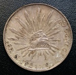 Moeda Rara - 8 Reales 1831 ( Go - MJ ) Casa de Moeda de Guanajuato, México - Prata (.903) - 27,07 g - 38,9 mm - Km-377.8.