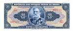 Cédula Do Brasil - 20 Cruzeiros Autografada 1943 C-021 FE - Serie Nº 241 - Deodoro Da Fonseca.