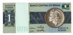 Cédula Do Brasil - Reposição - 1 Cruzeiro 1970 C-129a Sob/FE Serie Nº 0001 - ( Delfin Netto - Ernane Galvêas ) Efigie Da Republica.