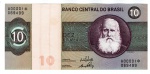 Cédula Do Brasil - Reposição - 10 Cruzeiros 1970 C-137a Sob/FE Serie Nº 0001 ( Delfin Netto - Ernane Galvêas ) - D. Pedro II.