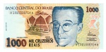 Cédula Do Brasil - 1000 Cruzeiros Reais 1993 C-238 FE - Serie Nº 1321 - Anisio Teixeira.