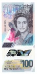 Cédula Estrangeira - Estados Orientais do Caribe - 100 Dolares 2019 Polimero FE - P-60 - Rainha Elizabeth II.