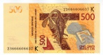 Cédula Estrangeira - Senegal - 500 Francos 2012 P-719Ka FE - Estados da África Ocidental