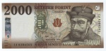 Cédula Hungria - 2000 Forint 2016 - P-204 FE - Príncipe Gábor Bethlen - Período República (1989-hoje).