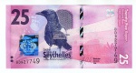 Cédula Seicheles - 25 Rupias 2016 - P-48 FE - Período República (1976-hoje).