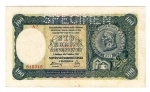 Cédula Eslováquia - 100 Korun 1940 - P-10S Perfurada Specimen - MBC - Período República (1939-1945).