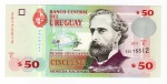 Cédula Uruguai - 50 Pesos Uruguaios 2011 - Série E - P-87 FE - Período República Oriental do Uruguai (1825-hoje).
