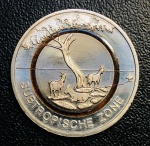 Moeda Alemanha - 5 Euros 2018 Letra F - Km-370 FC - Trimetálica: núcleo de cuproníquel, anel interno de plástico e anel externo de cuproníquel - 9,00 g - 27,25 mm - Comemorativa O clima subtropical húmido.