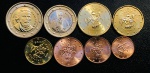 Set de Moedas Bulgária 2026 - ( Lançamento ) - 1, 2, 5, 10, 20, 50 Euro Cent - 1 e 2 Euros - Flor de Cunho. - Total 8 Moedas - São Ivan de Rila, o santo padroeiro da Bulgária - Paisius de Hilendar o historiador do Renascimento búlgaro,.