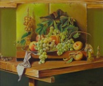 Levy Pinotti - Natureza morta - óleo sobre tela - 50 x 60 cm 