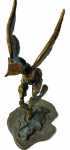 Dominique Lecomte - Ninfa II - escultura em bronze 5/6 - 15 x 18 x 35 cm de altura