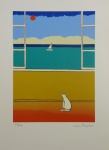 Carlos Furtado - Janela e gato - Serigrafia, 49/120 - 29,5 x 22 cm - Sem moldura
