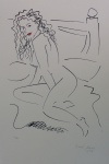 Carol Senna - Nu - Serigrafia, 17/80 - 40 x 30 cm - Sem moldura