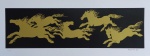 Fang - Cavalos - dourado - Serigrafia, 34/50 - 20 x 50 cm - Sem moldura
