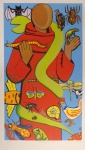 Gejo - São Francisco - Serigrafia, 49/100 - 72x 42 cm - Sem moldura