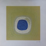 Sonia Ebling - Flor relevo verde - Serigrafia, 24/50 - 50 x 50 cm - Sem moldura