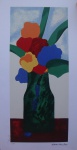 Aldemir Martins (editado pela fundação)  - Vaso com flores - serigrafia, 23/100 - 50 x 26 cm - sem moldura
